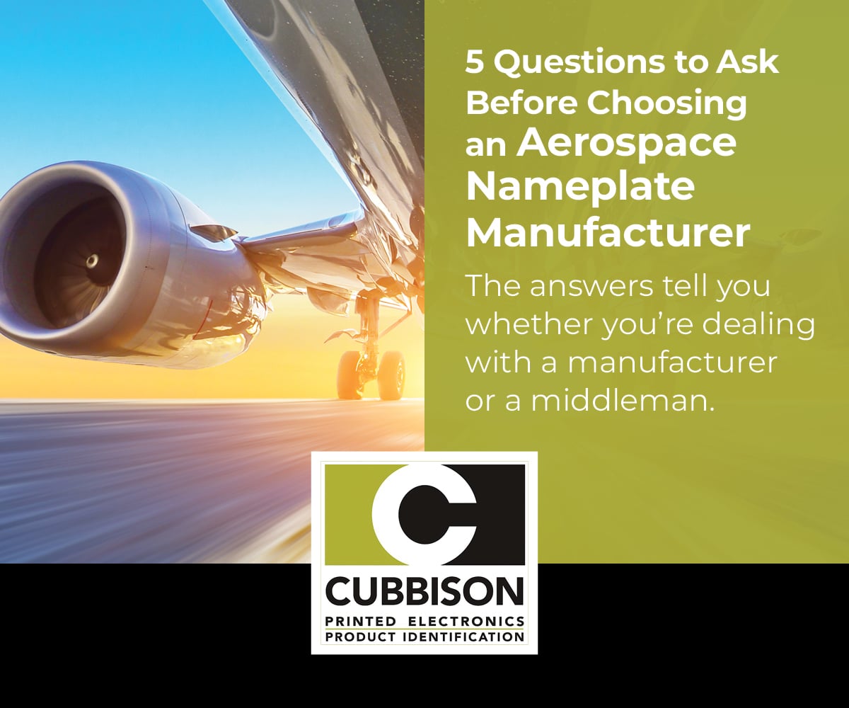 Five Questions to Ask Before Choosing an Aerospace Nameplate Manufacturer