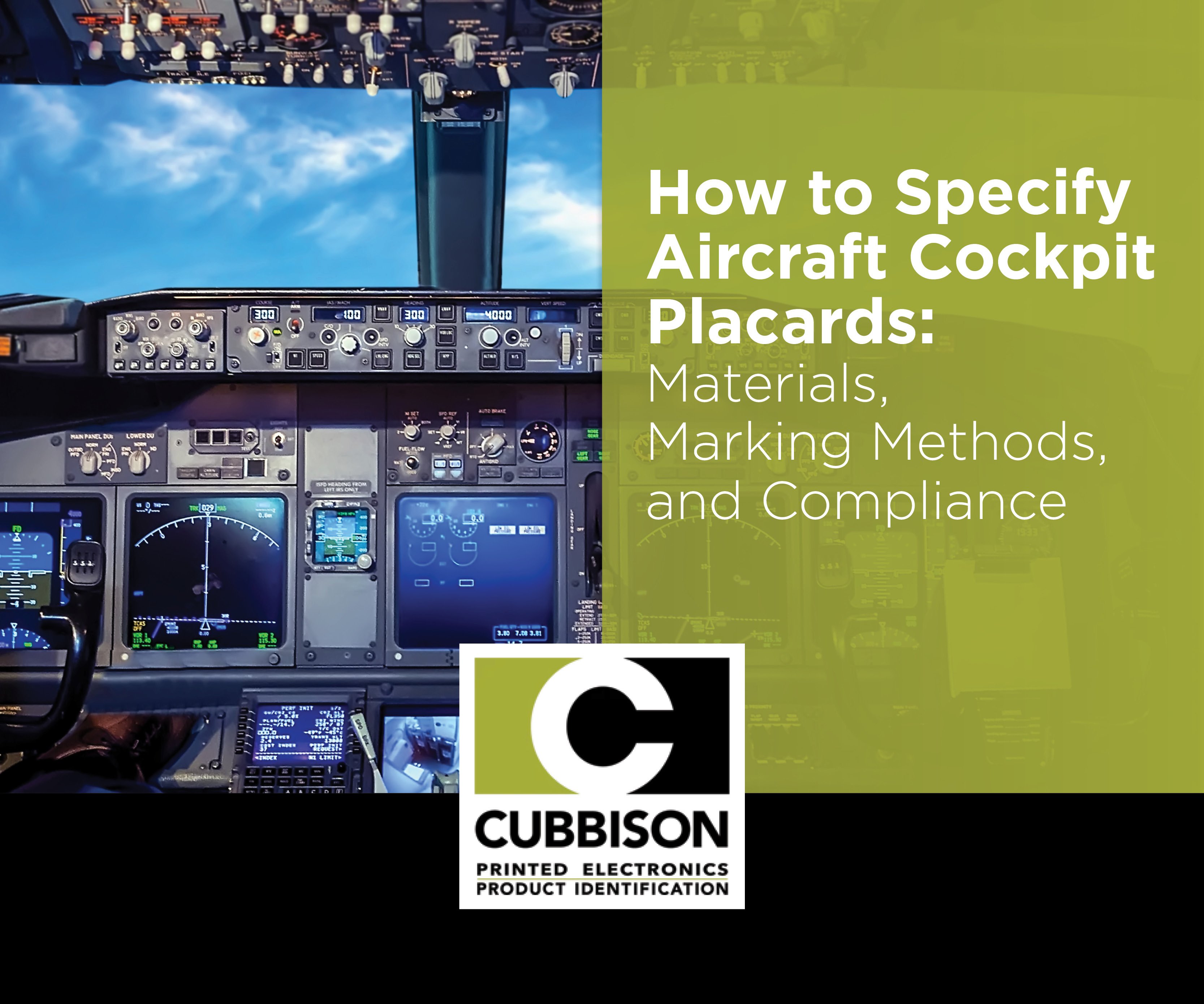 How to Specify Aircraft Cockpit Placards: Materials, Marking Methods, and Compliance