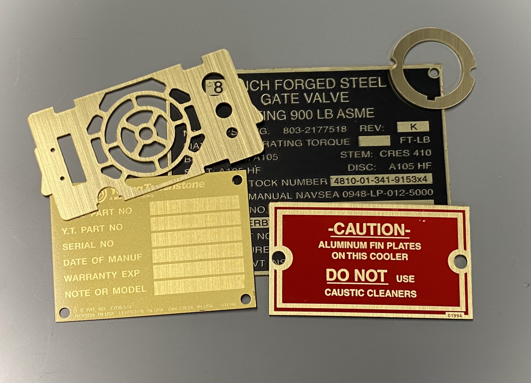 3 reasons to consider etched brass nameplates for industrial applications